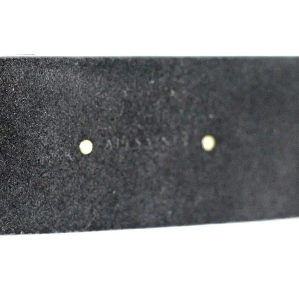AllSaints BLACK GENUINE LEATHER SUEDE 1.5